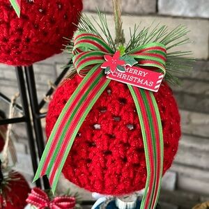 Made to order XL Christmas ornament handmade crochet